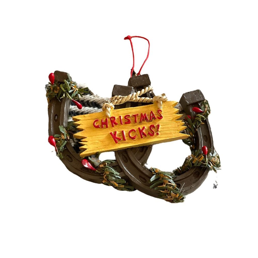 Christmas Kicks Ornaments Horseshoes Tamales